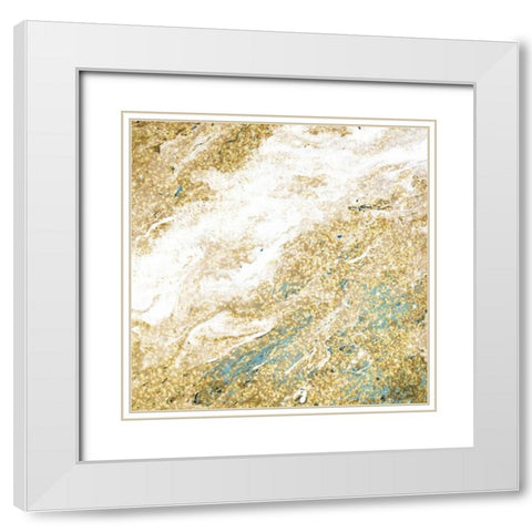 Golden Dust White Modern Wood Framed Art Print with Double Matting by Allen, Kimberly