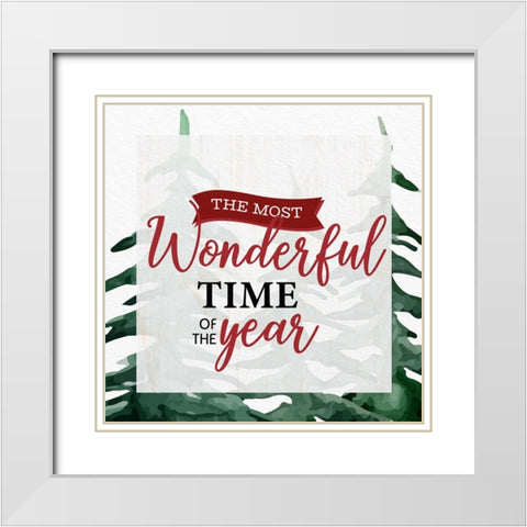 The Most White Modern Wood Framed Art Print with Double Matting by Allen, Kimberly
