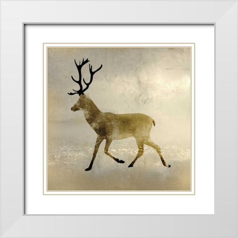 Wildlife Lodge 3 White Modern Wood Framed Art Print with Double Matting by Allen, Kimberly