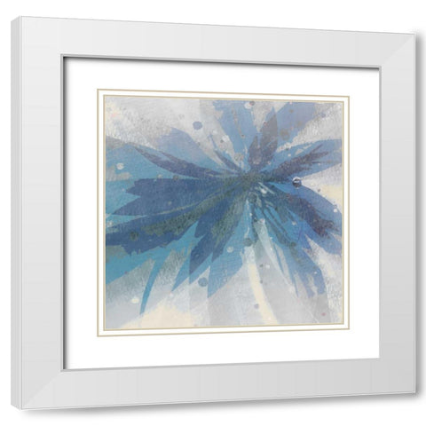 Glamour Indigo 2 White Modern Wood Framed Art Print with Double Matting by Allen, Kimberly