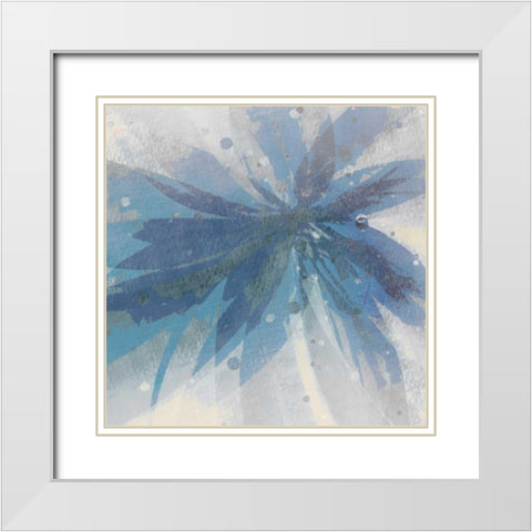 Glamour Indigo 2 White Modern Wood Framed Art Print with Double Matting by Allen, Kimberly