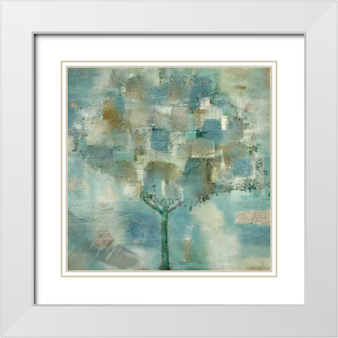 Dreaming Tree White Modern Wood Framed Art Print with Double Matting by Allen, Kimberly
