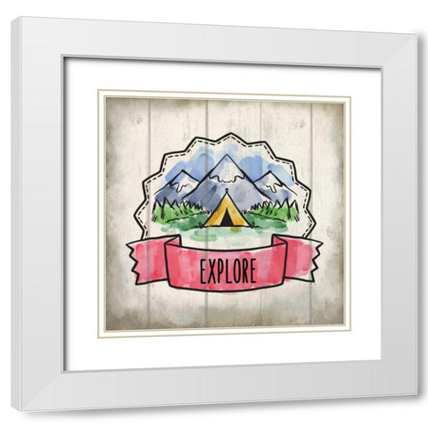 Adventure Is Out There 2 White Modern Wood Framed Art Print with Double Matting by Allen, Kimberly