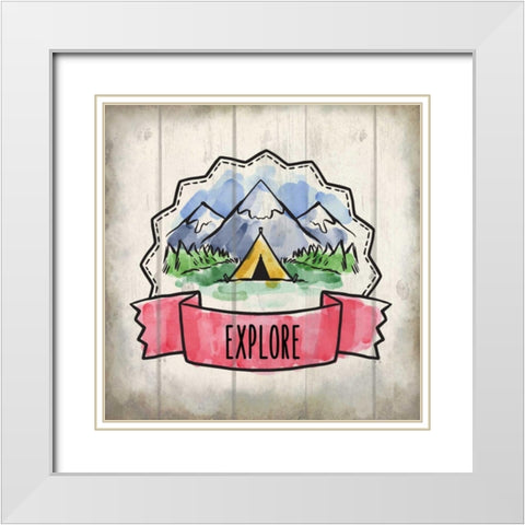 Adventure Is Out There 2 White Modern Wood Framed Art Print with Double Matting by Allen, Kimberly