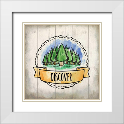 Adventure Is Out There 3 White Modern Wood Framed Art Print with Double Matting by Allen, Kimberly
