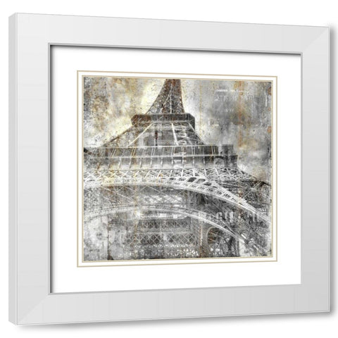 In the City 2 White Modern Wood Framed Art Print with Double Matting by Allen, Kimberly