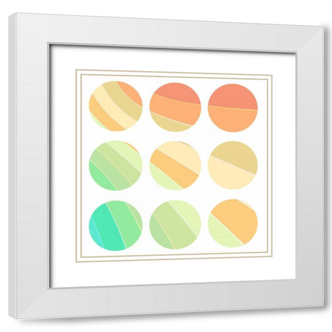 In Color 2 White Modern Wood Framed Art Print with Double Matting by Allen, Kimberly