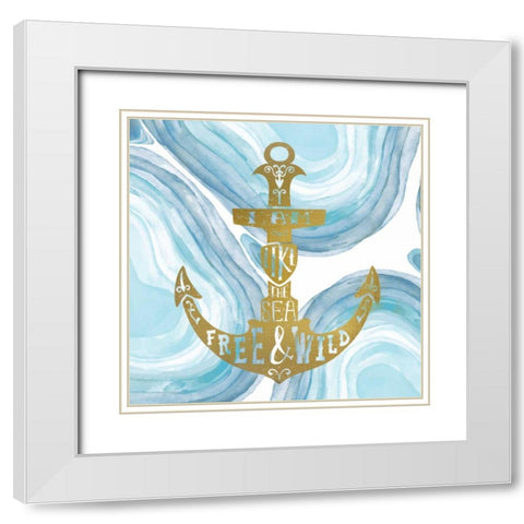 I Am 1 White Modern Wood Framed Art Print with Double Matting by Allen, Kimberly