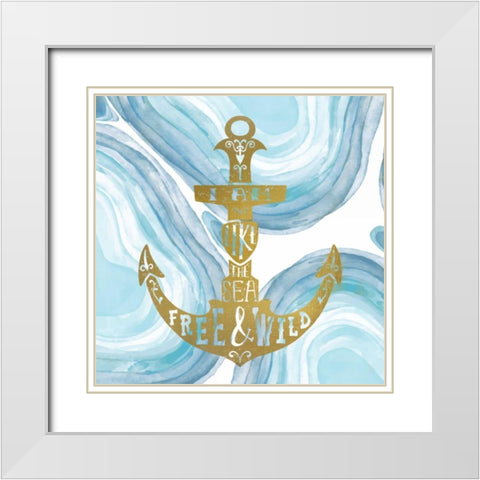 I Am 1 White Modern Wood Framed Art Print with Double Matting by Allen, Kimberly