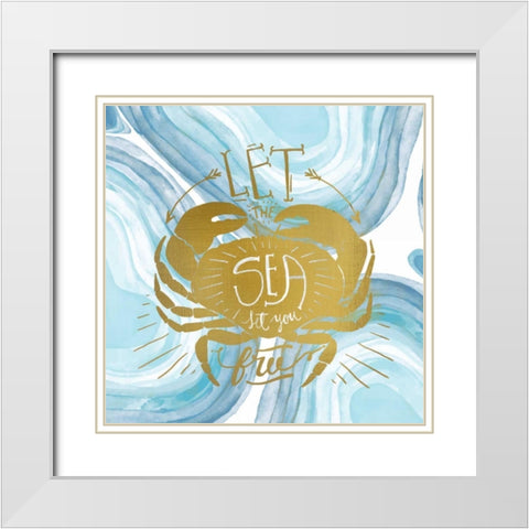 I Am 1 White Modern Wood Framed Art Print with Double Matting by Allen, Kimberly