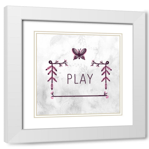 My Girl 3 White Modern Wood Framed Art Print with Double Matting by Allen, Kimberly