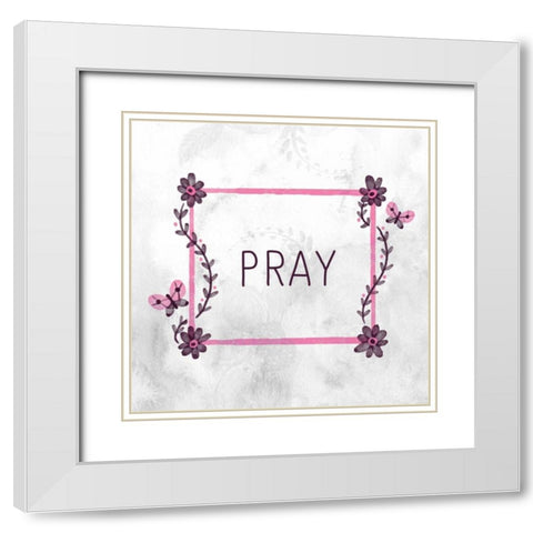 My Girl 4 White Modern Wood Framed Art Print with Double Matting by Allen, Kimberly