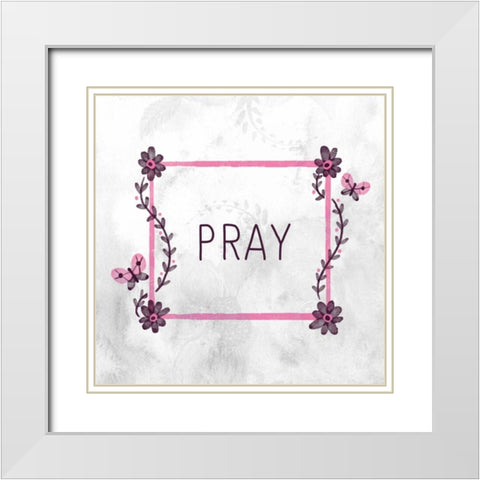 My Girl 4 White Modern Wood Framed Art Print with Double Matting by Allen, Kimberly