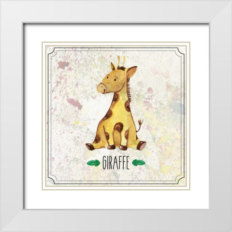 Jungle Day 2 White Modern Wood Framed Art Print with Double Matting by Allen, Kimberly