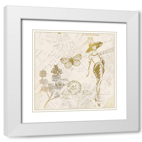 Fashion 3 White Modern Wood Framed Art Print with Double Matting by Allen, Kimberly