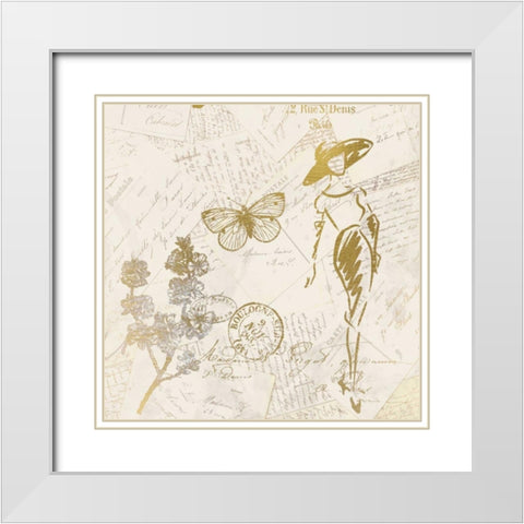 Fashion 3 White Modern Wood Framed Art Print with Double Matting by Allen, Kimberly