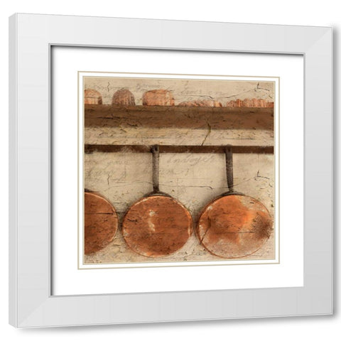 Copper B White Modern Wood Framed Art Print with Double Matting by Allen, Kimberly