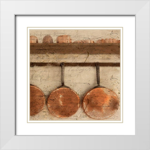 Copper B White Modern Wood Framed Art Print with Double Matting by Allen, Kimberly
