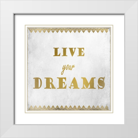 Dreamcatcher 2 White Modern Wood Framed Art Print with Double Matting by Allen, Kimberly