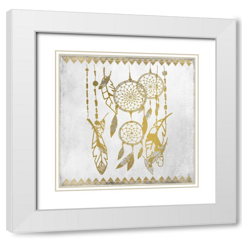 Dreamcatcher 3 White Modern Wood Framed Art Print with Double Matting by Allen, Kimberly