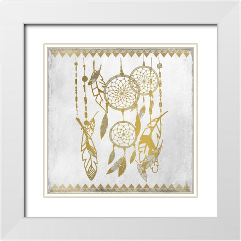 Dreamcatcher 3 White Modern Wood Framed Art Print with Double Matting by Allen, Kimberly