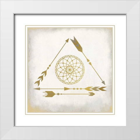 Elements 2 White Modern Wood Framed Art Print with Double Matting by Allen, Kimberly