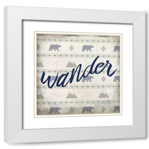 Explore 2 White Modern Wood Framed Art Print with Double Matting by Allen, Kimberly