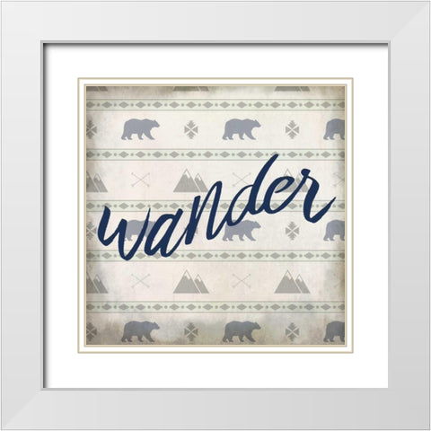 Explore 2 White Modern Wood Framed Art Print with Double Matting by Allen, Kimberly