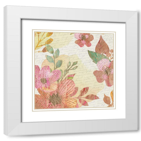 Springtime 1 White Modern Wood Framed Art Print with Double Matting by Allen, Kimberly