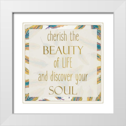 LIfe Rules 2 White Modern Wood Framed Art Print with Double Matting by Allen, Kimberly