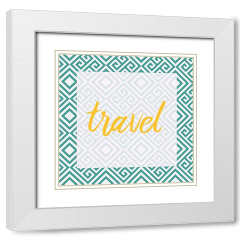 Escape 1 White Modern Wood Framed Art Print with Double Matting by Allen, Kimberly