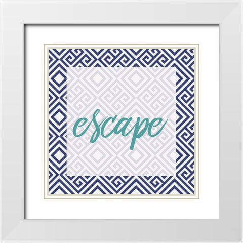 Escape 2 White Modern Wood Framed Art Print with Double Matting by Allen, Kimberly