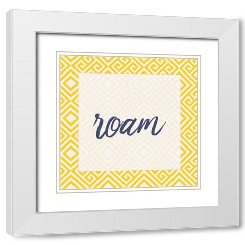 Escape 3 White Modern Wood Framed Art Print with Double Matting by Allen, Kimberly