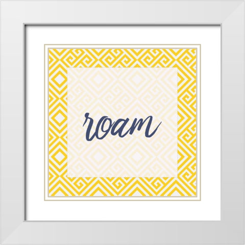 Escape 3 White Modern Wood Framed Art Print with Double Matting by Allen, Kimberly