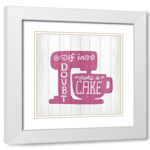 Kitchen Life 2 White Modern Wood Framed Art Print with Double Matting by Allen, Kimberly