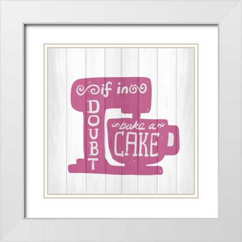 Kitchen Life 2 White Modern Wood Framed Art Print with Double Matting by Allen, Kimberly