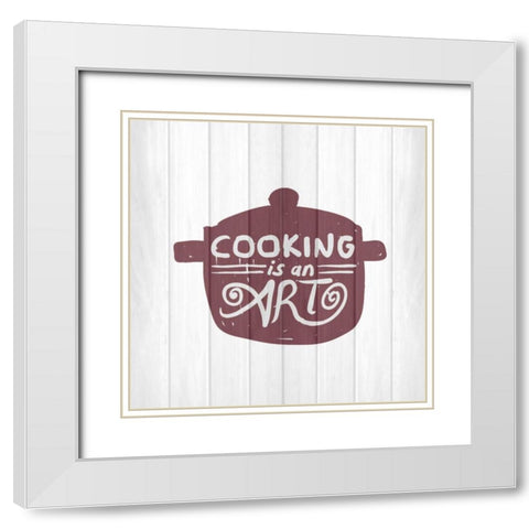 Kitchen Life 3 White Modern Wood Framed Art Print with Double Matting by Allen, Kimberly