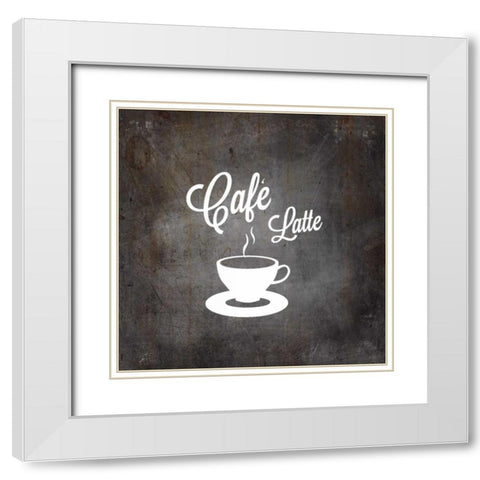 Espresso 2 White Modern Wood Framed Art Print with Double Matting by Allen, Kimberly