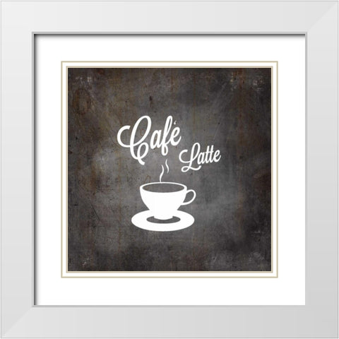 Espresso 2 White Modern Wood Framed Art Print with Double Matting by Allen, Kimberly