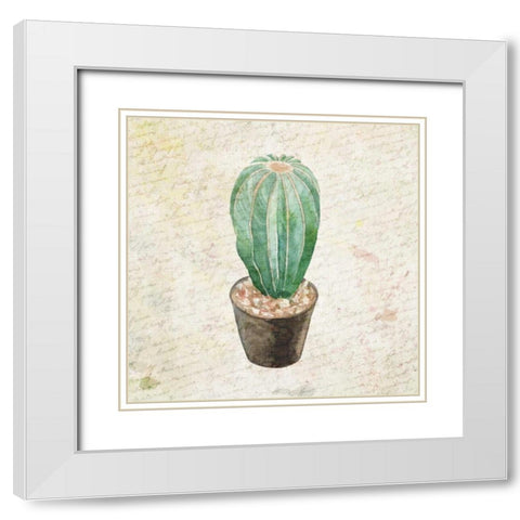 Desert Life 3 White Modern Wood Framed Art Print with Double Matting by Allen, Kimberly