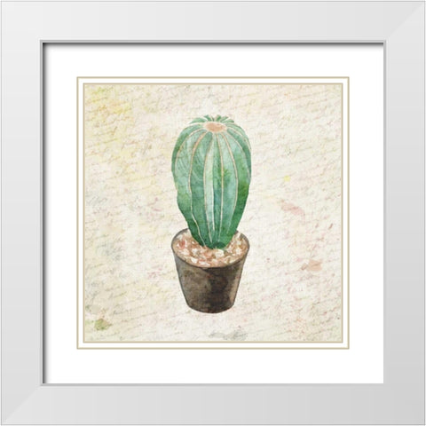 Desert Life 3 White Modern Wood Framed Art Print with Double Matting by Allen, Kimberly