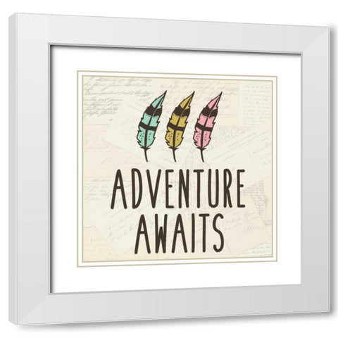 Explore 2 White Modern Wood Framed Art Print with Double Matting by Allen, Kimberly