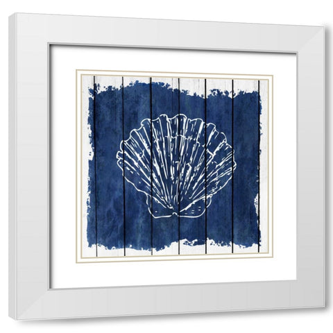 Coastal 2 White Modern Wood Framed Art Print with Double Matting by Allen, Kimberly