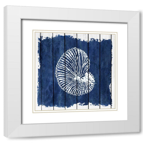 Coastal 3 White Modern Wood Framed Art Print with Double Matting by Allen, Kimberly
