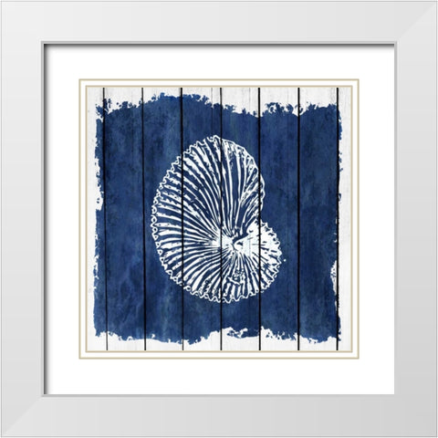 Coastal 3 White Modern Wood Framed Art Print with Double Matting by Allen, Kimberly