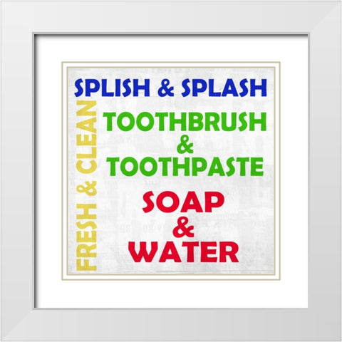 Fresh 1 White Modern Wood Framed Art Print with Double Matting by Allen, Kimberly