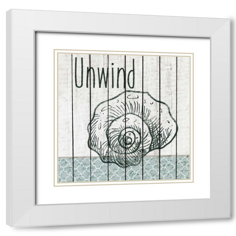 Soak 3 White Modern Wood Framed Art Print with Double Matting by Allen, Kimberly