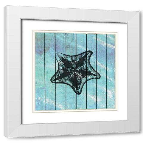 Sea Time 3 White Modern Wood Framed Art Print with Double Matting by Allen, Kimberly