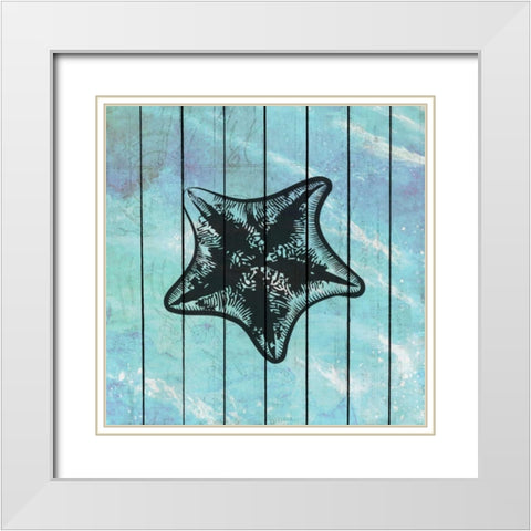 Sea Time 3 White Modern Wood Framed Art Print with Double Matting by Allen, Kimberly