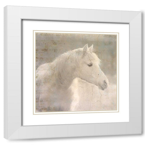 White Knight White Modern Wood Framed Art Print with Double Matting by Allen, Kimberly